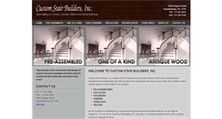 Desktop Screenshot of customstairs.com