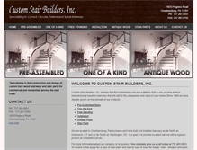 Tablet Screenshot of customstairs.com